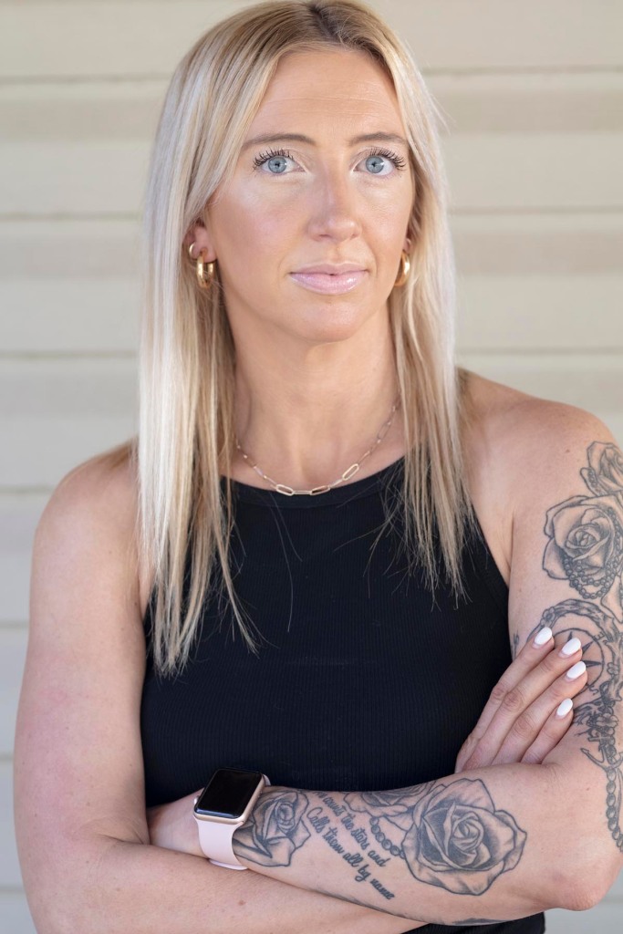 Aberdeen, NC - September 24, 2021: Erin Scanlon, US Army CPT (Ret.), poses for a portrait. (Phyllis B. Dooney for Rolling Stone)